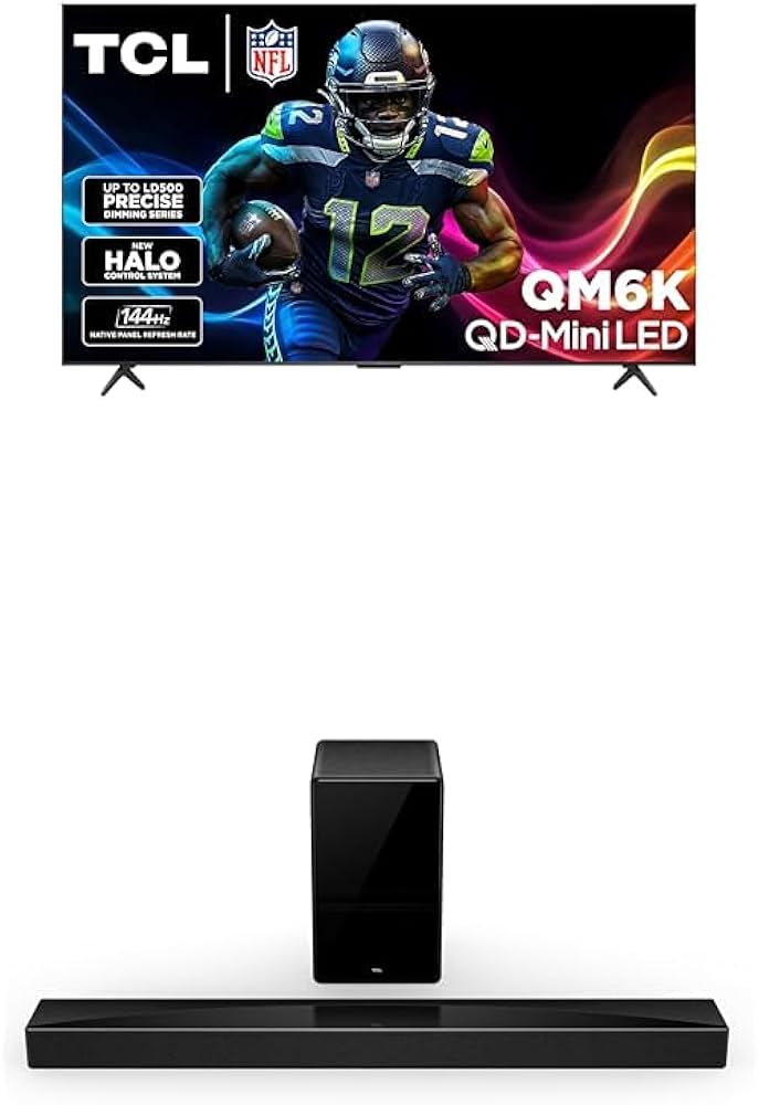 TCL 55QM6K 55-Inch QLED 4K UHD QD-Mini LED Smart Google TV (2026 Model)