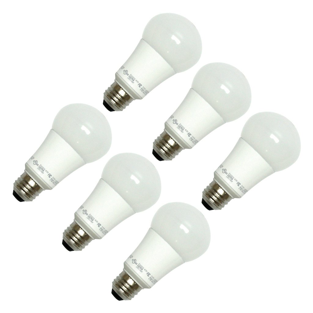 TCP 60W Equivalent Daylight A19 LED Light Bulb (6-Pack)