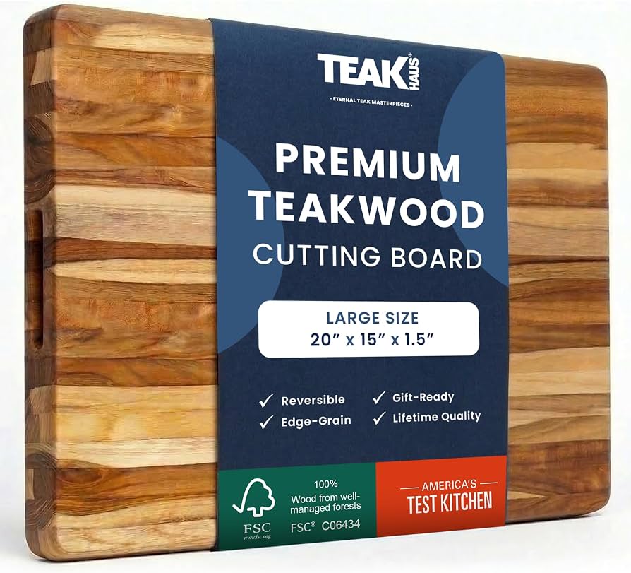 Teakhaus Edge Grain Teak Cutting Board