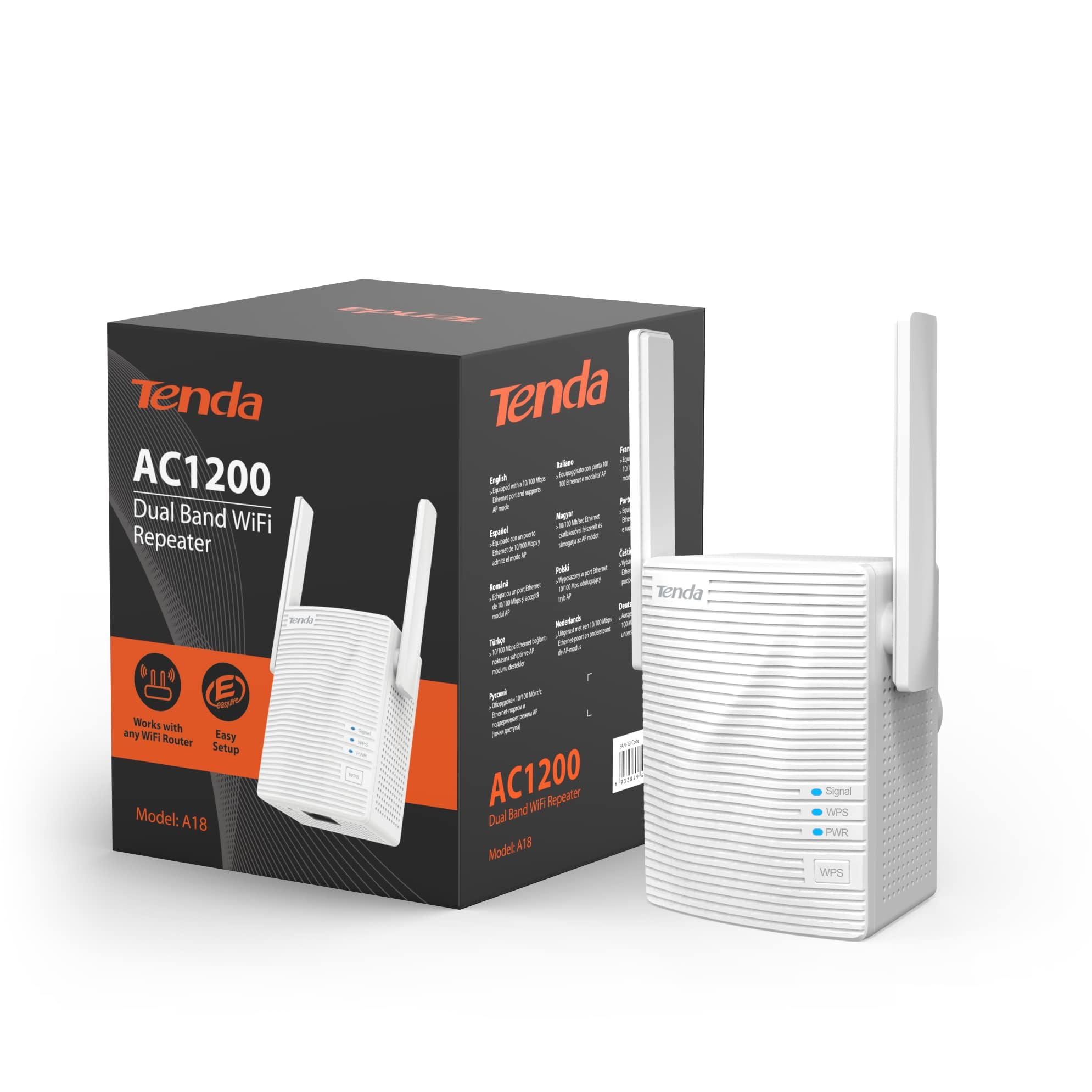 Tenda A18 AC1200 Wi-Fi Range Extender