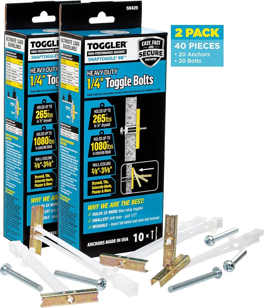TOGGLER SnapToggle (DB) Heavy Duty Toggle Anchor (10-Pack)