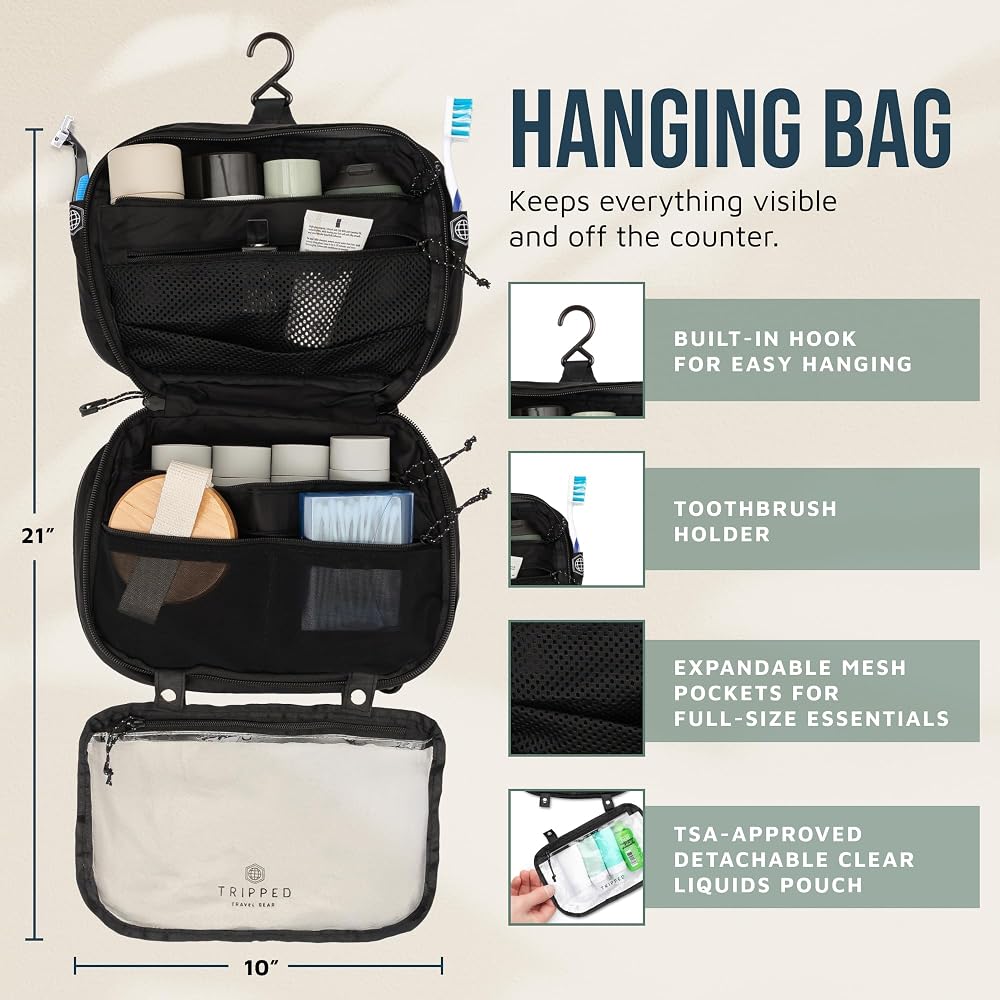ToiletTree Products Hanging Toiletry Bag