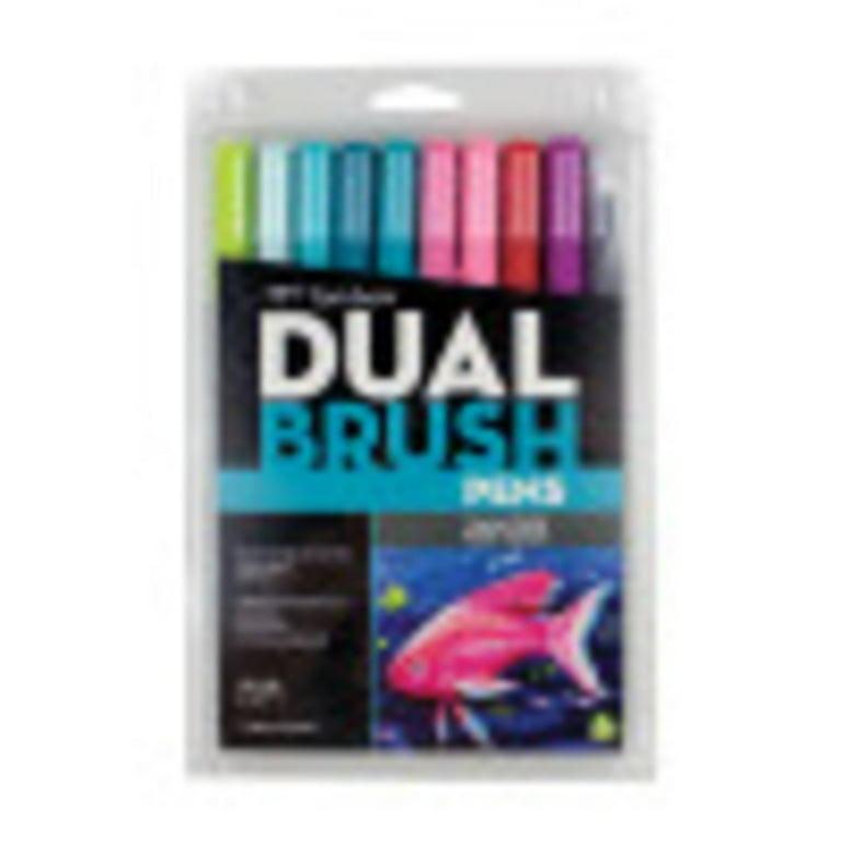 Tombow Beginner Lettering Dual Brush Pen Set, 10 Colors