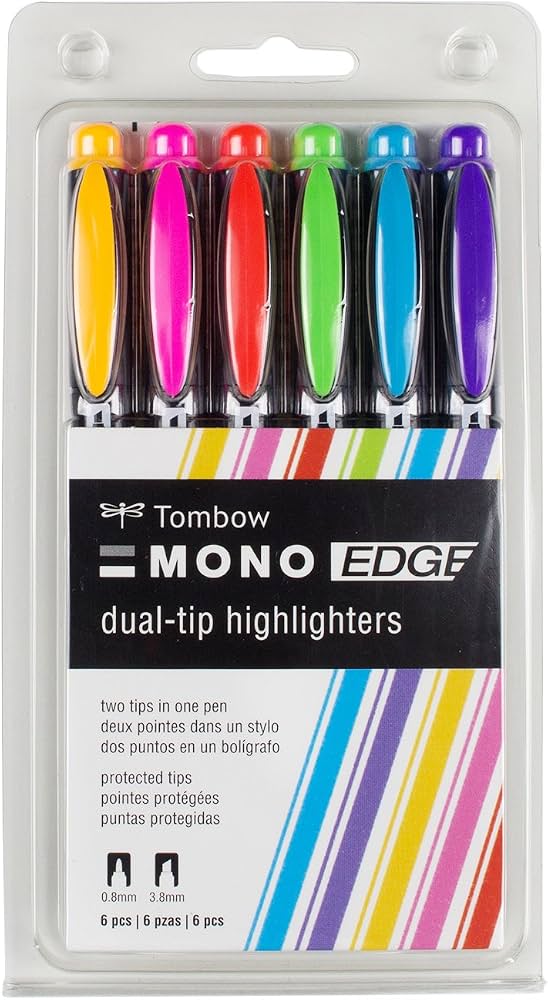 Tombow Mono Twin Erasable Highlighters