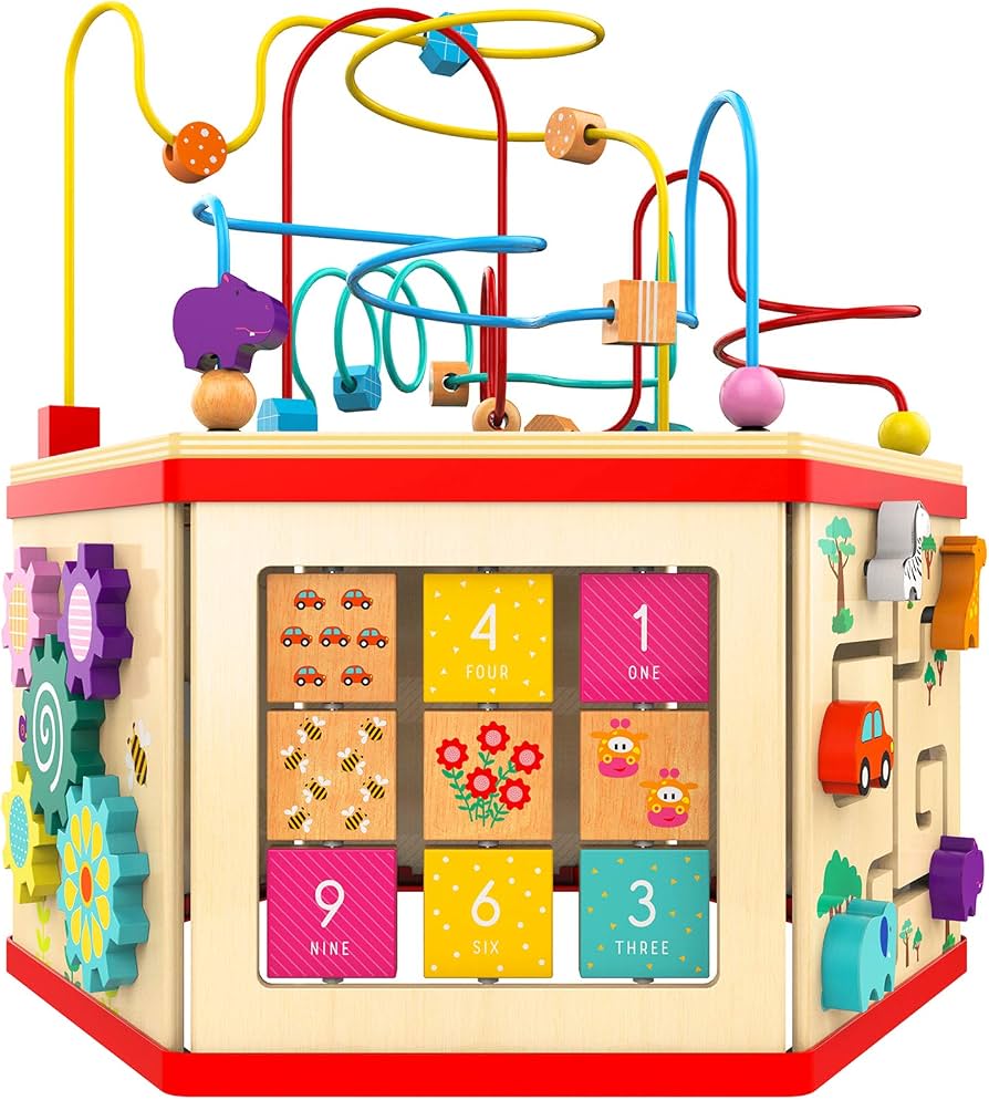 TOP BRIGHT Montessori Activity Cube