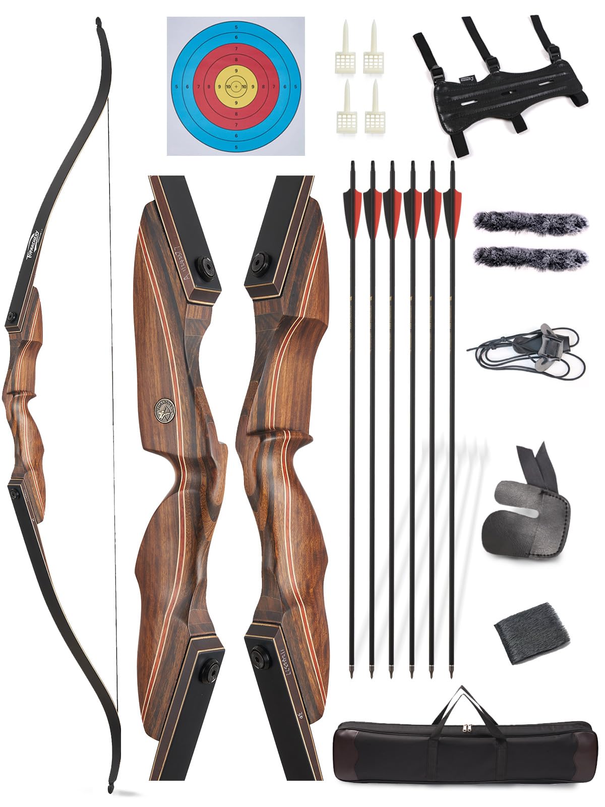 TOPARCHERY 48" Takedown Recurve Bow Set