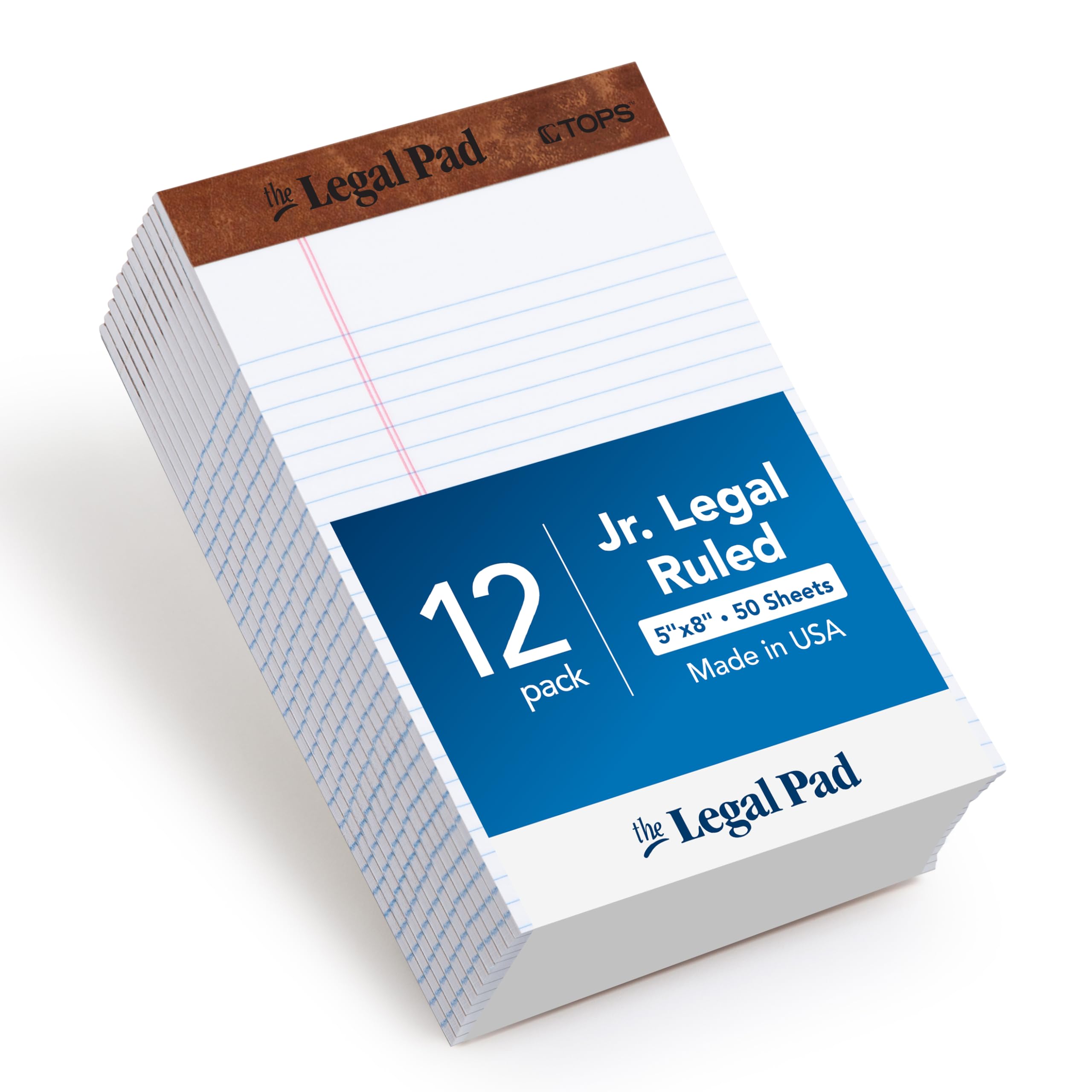 TOPS Oxford Legal Pads, 50 Sheets, 12-Pack