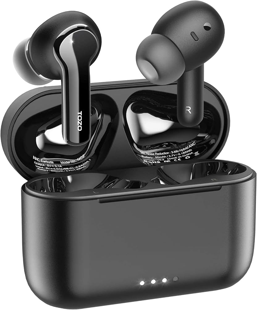 TOZO NC2 Hybrid Active Noise Cancelling Earbuds