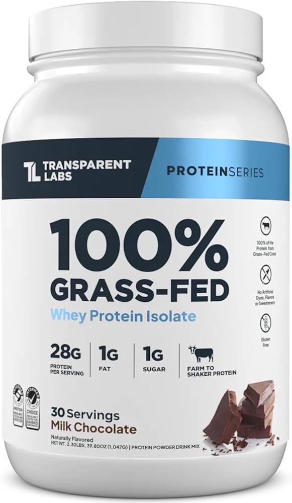 Transparent Labs 100% Grass-Fed Whey Protein Isolate 2lb