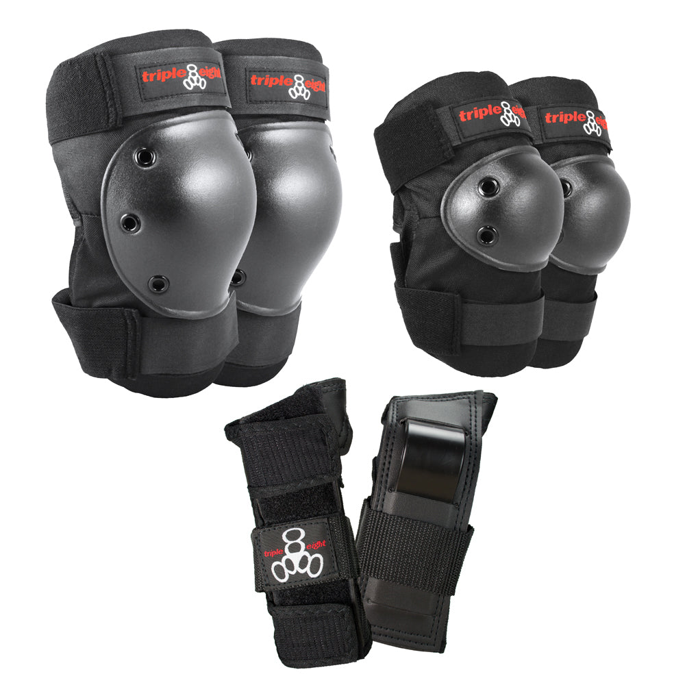 Triple Eight 3-Pack Skateboard Knee Elbow Wrist Guards