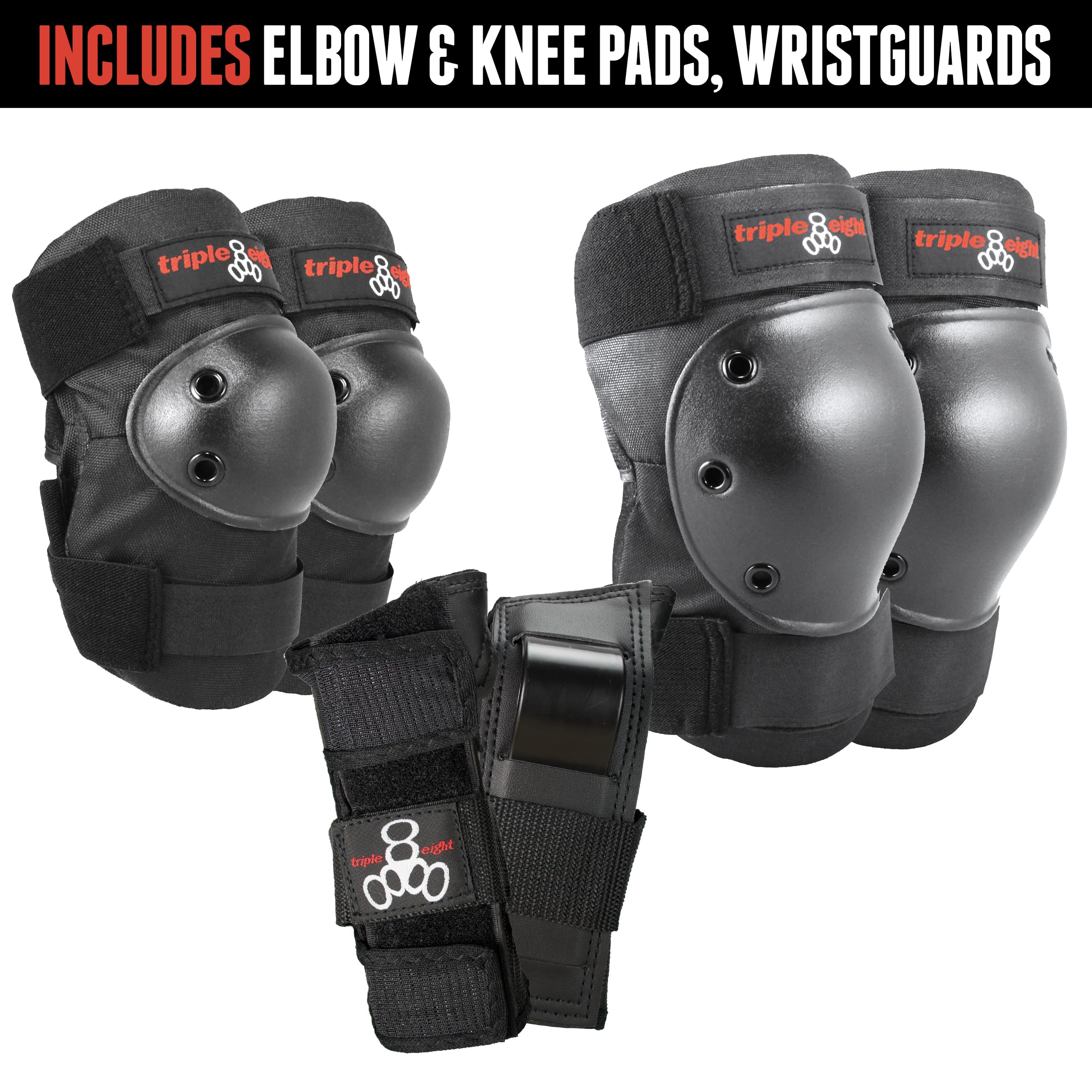 Triple Eight 3D Knee & Elbow & Wrist Pad Set