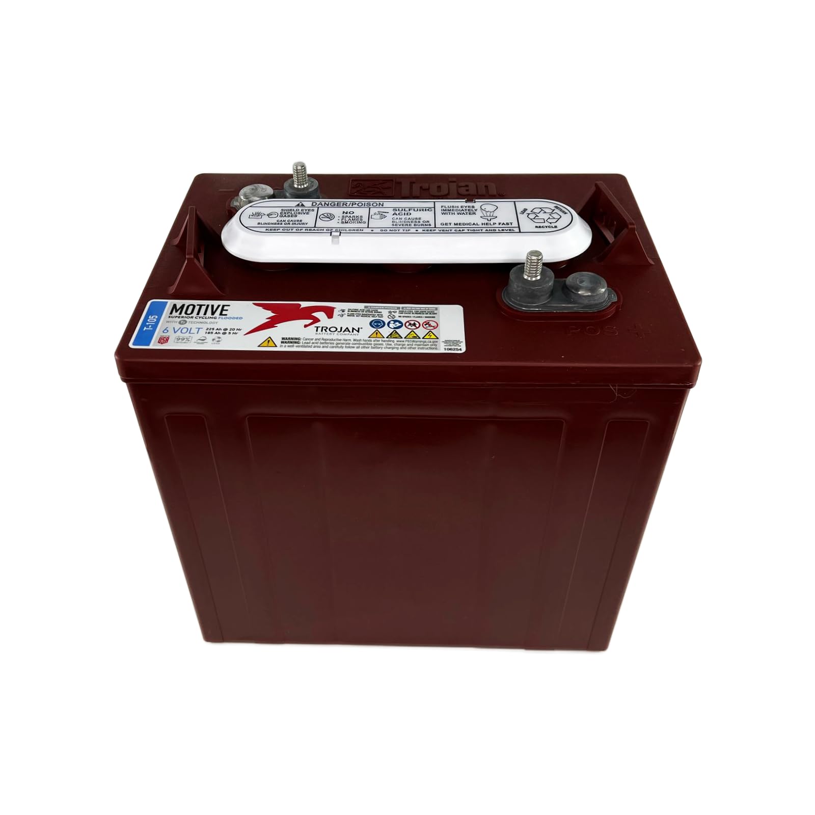 Trojan T-105 6V Deep Cycle Battery (ASIN: B00J2J5O5A)