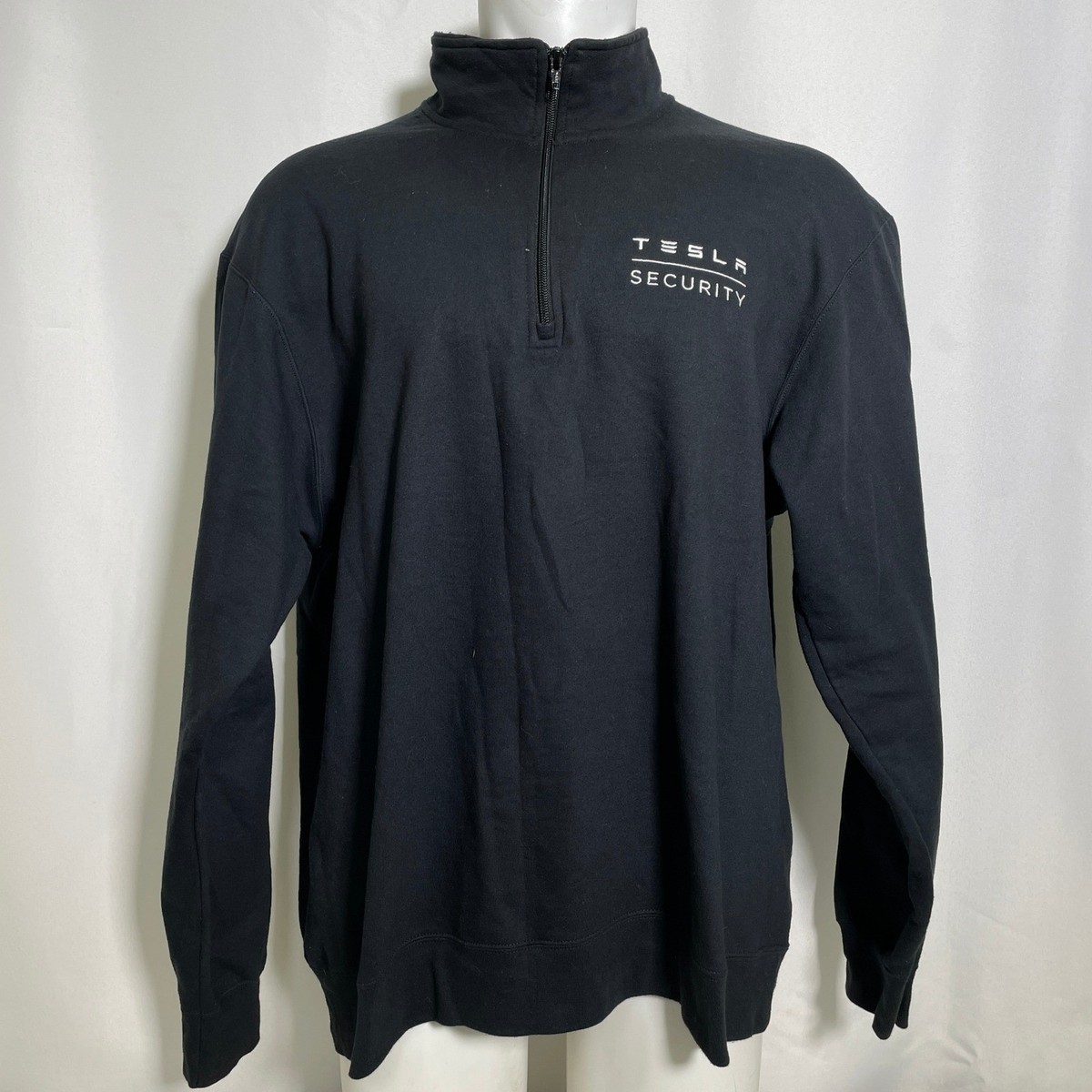 TSLA Men's 1/4 Zip Pullover Sweatshirt