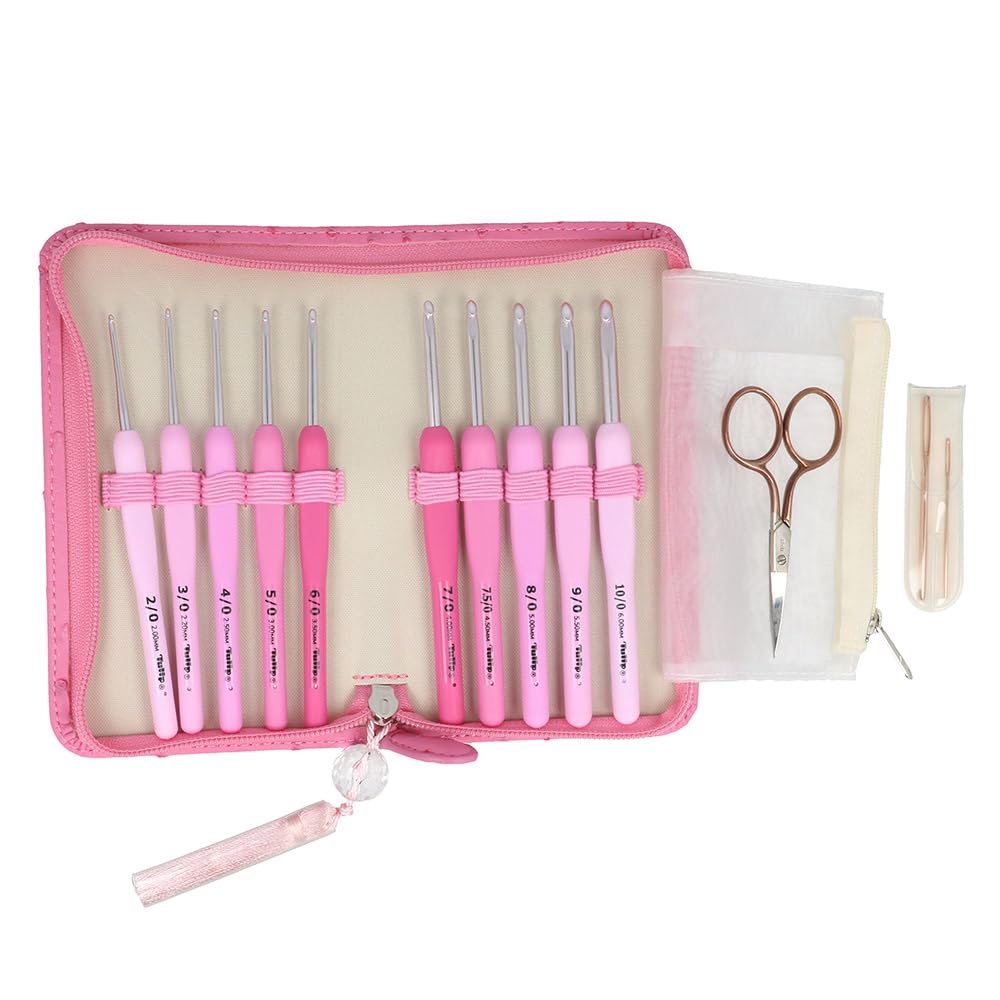 Tulip Etimo Ergonomic Crochet Hooks Set, 9 Piece