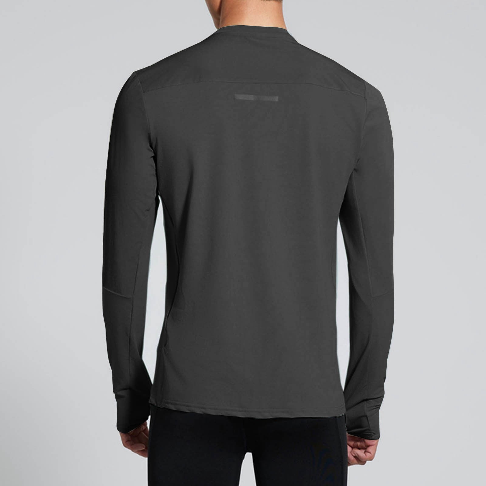 TUMAZ Men's Sports Hoodie Long Sleeve Running Shirt Thumb Hole