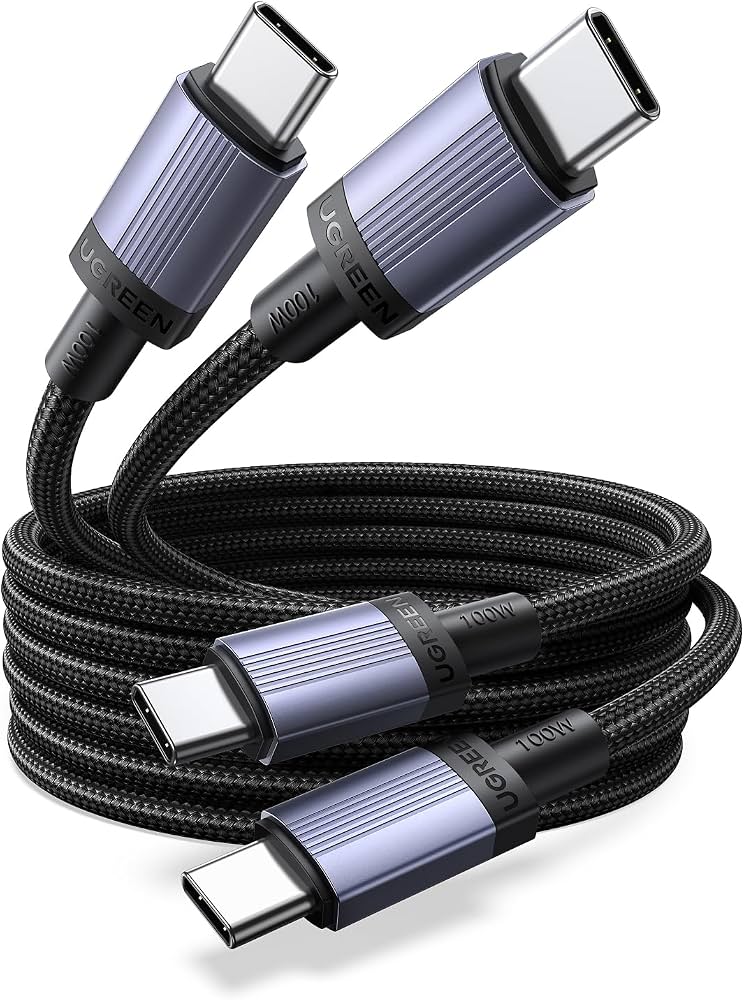 UGREEN 100W USB C Cable 6.6ft (2-Pack)