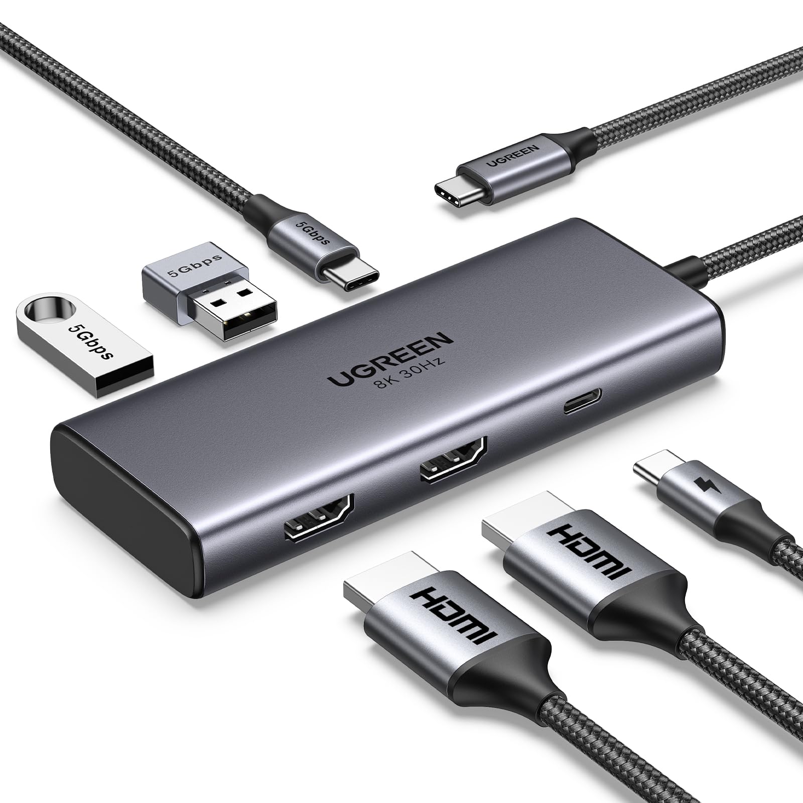 Ugreen USB C Docking Station Dual HDMI