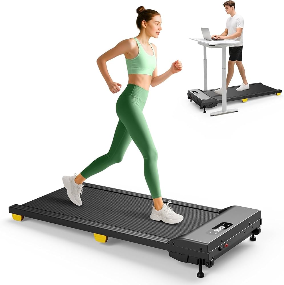 UREVO 2-in-1 Folding Treadmill (Under Desk Walking Pad)