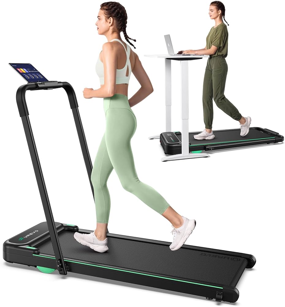 UREVO 2-in-1 Under Desk Walking Pad Treadmill