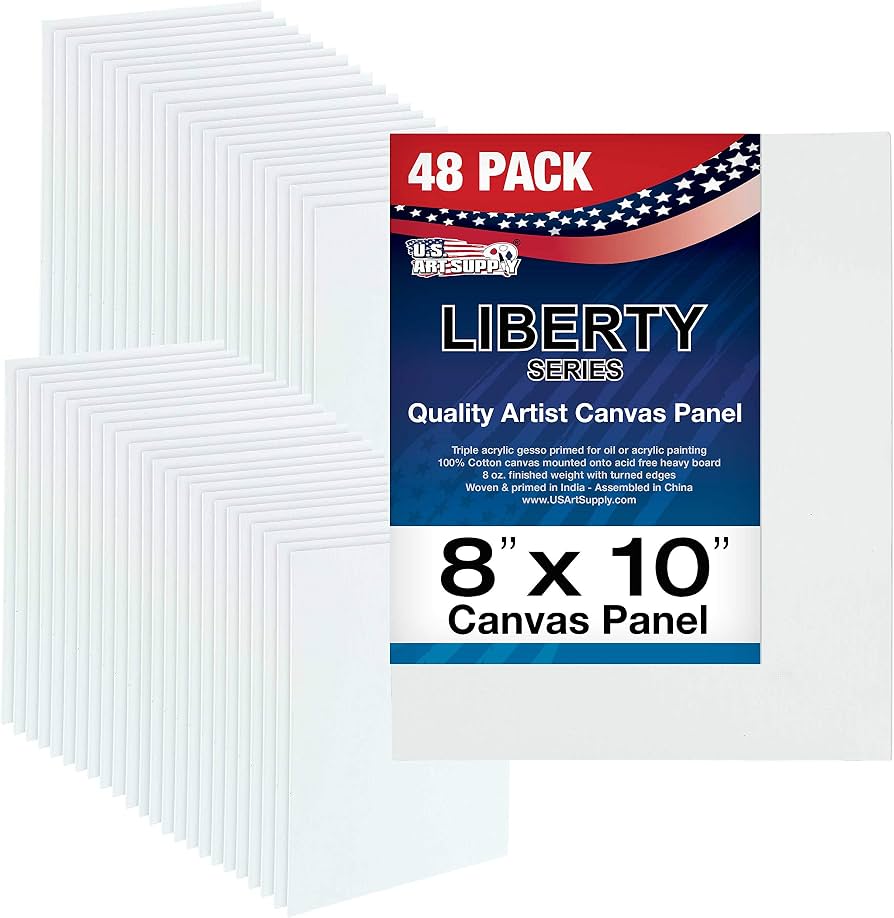 US Art Supply 8-Pack Canvas Panels