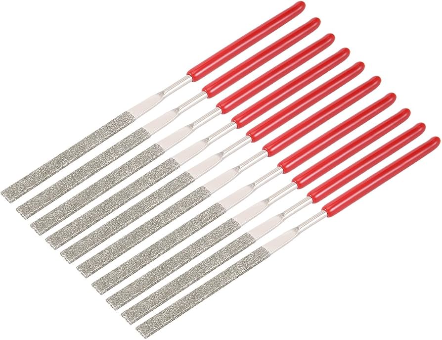 uxcell 10Pcs Diamond Needle File Set