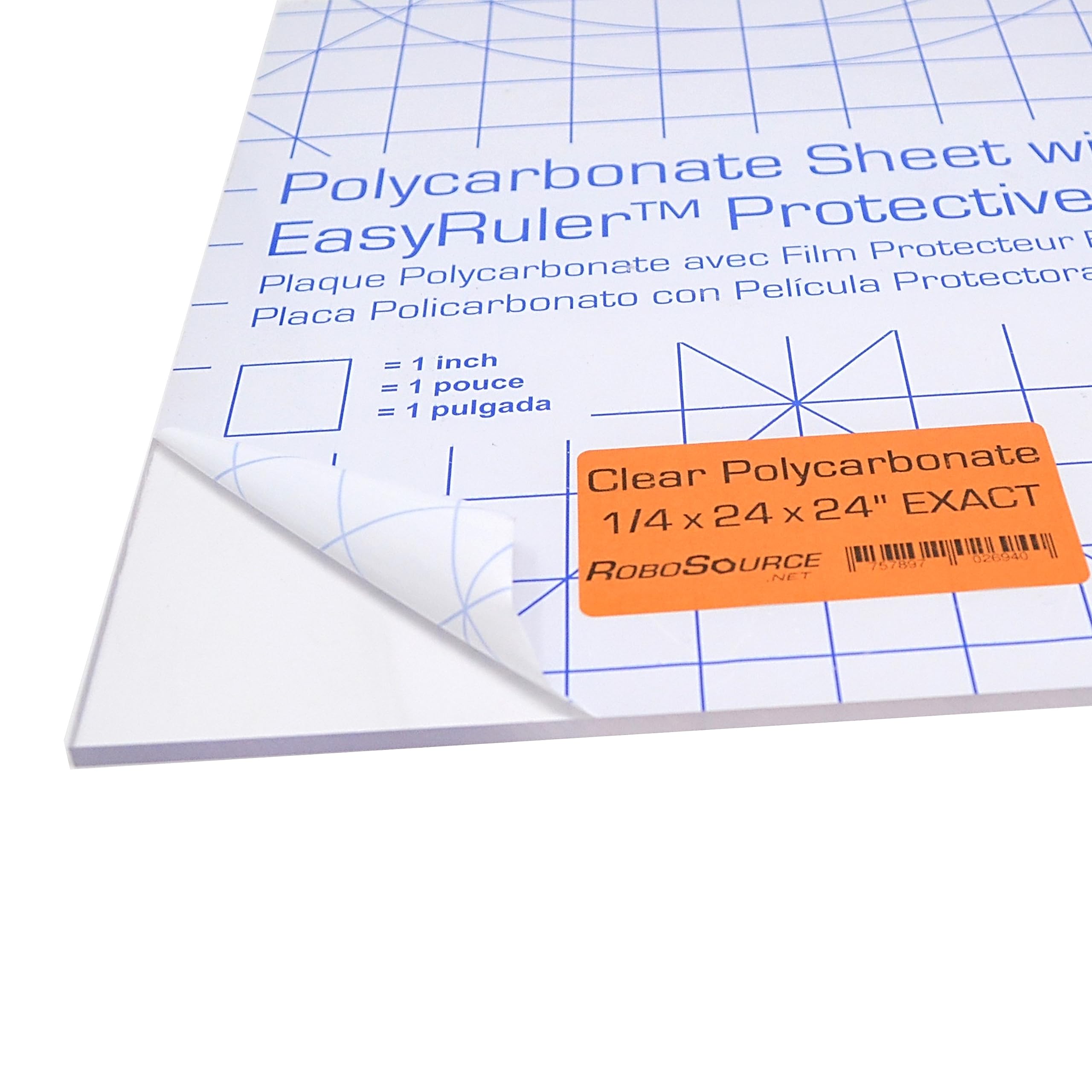 uxcell 24x24 inch Polycarbonate Sheet 4mm