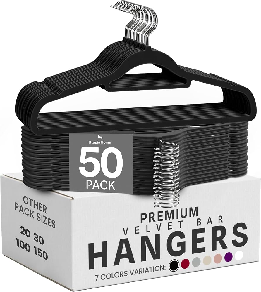 Velvet Hangers (50-Pack)