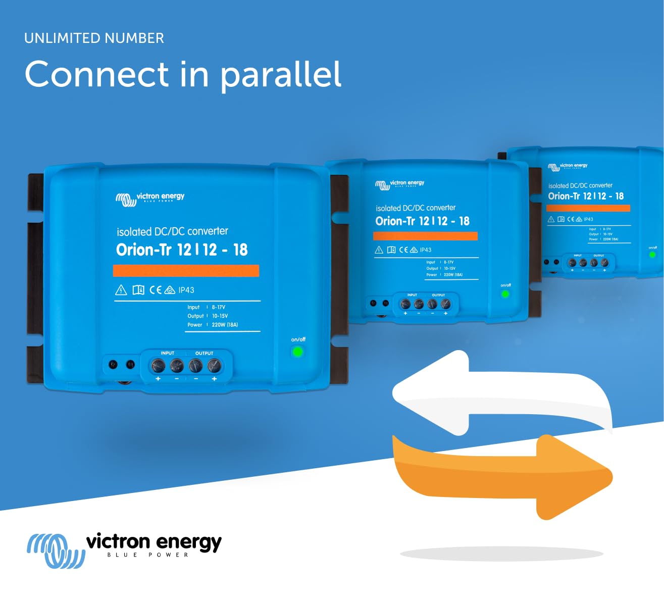 Victron Energy Orion-Tr Smart 12/12-18A DC-DC Converter (Isolated)