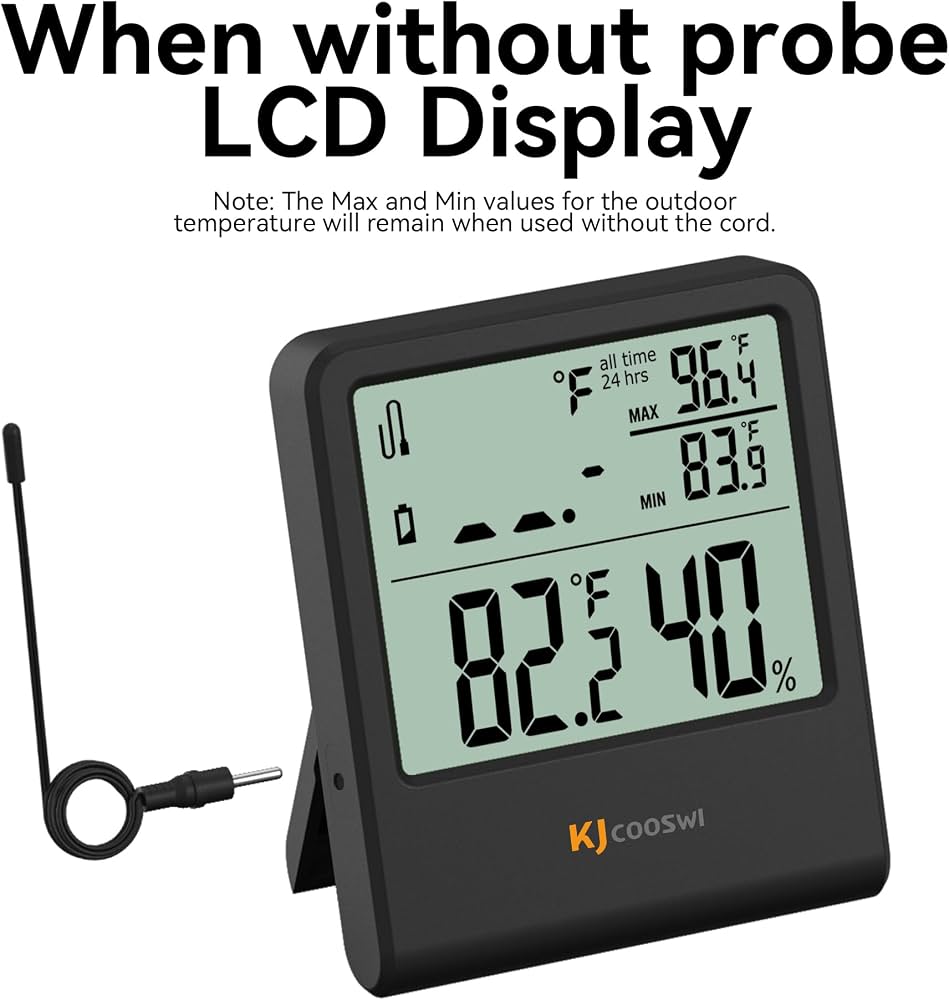 VicTsing Indoor/Outdoor Digital Thermometer with Probe