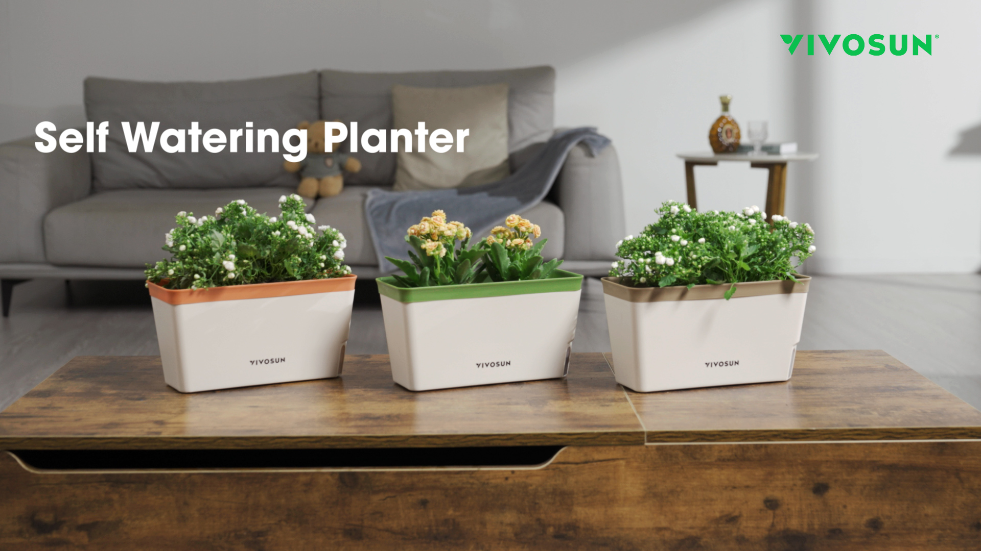 Vivosun Self-Watering Planter Set