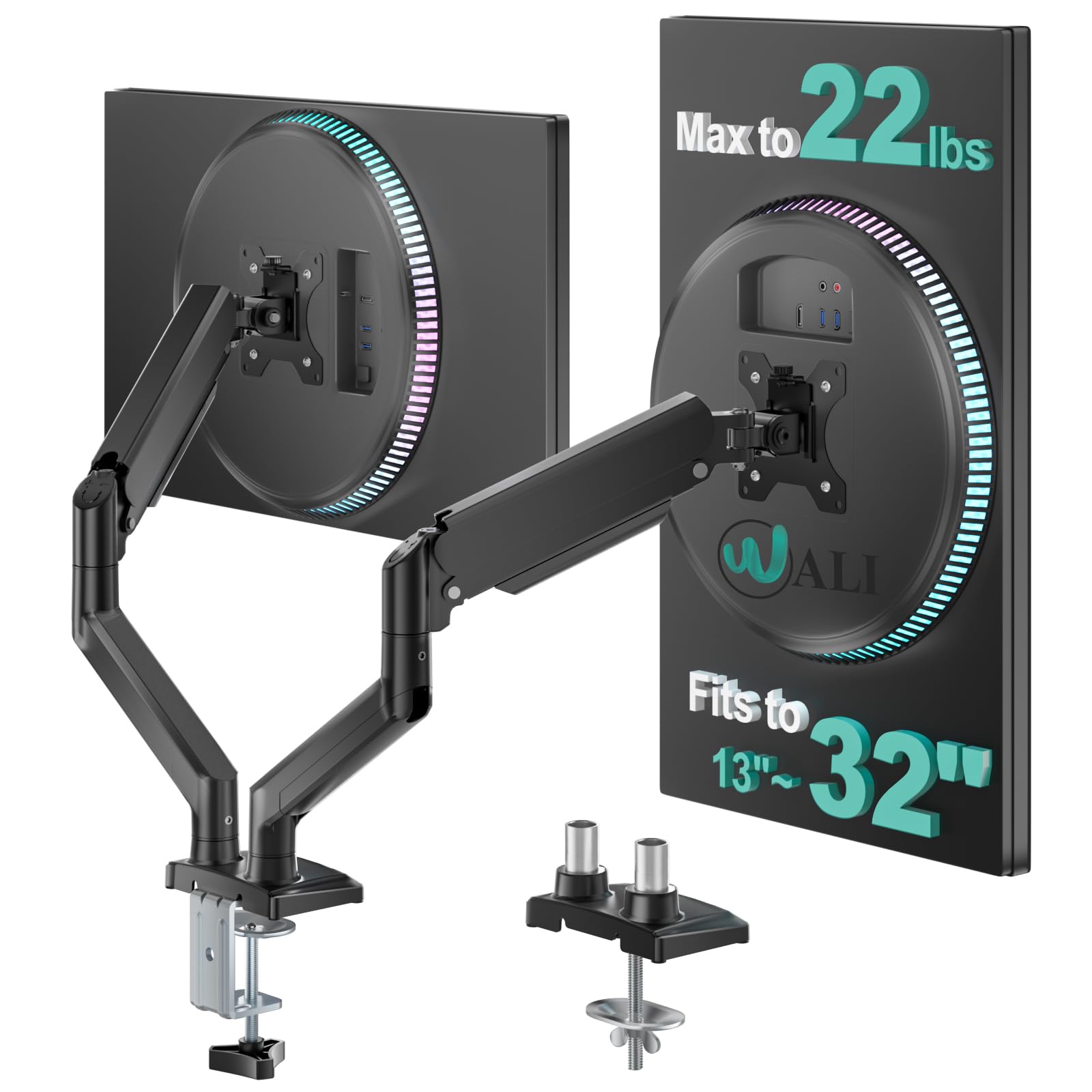 WALI Dual Monitor Mount Desk Stand