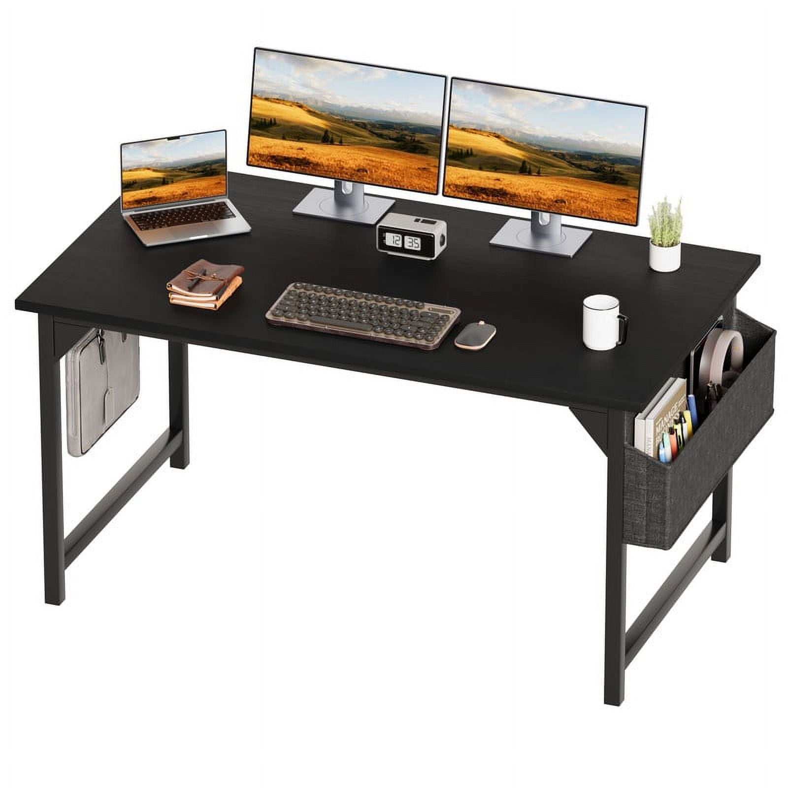 Walker Edison Modern 40-inch Desk + Furmax Office Chair + SimpleHouseware Desk Organizer
