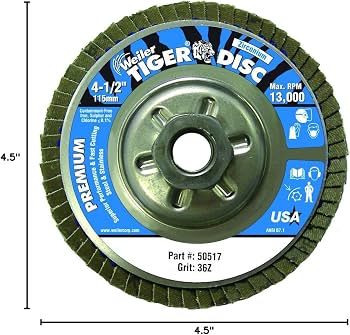 Weiler 804-110010 Tiger AO Mounted Point (36 Grit)