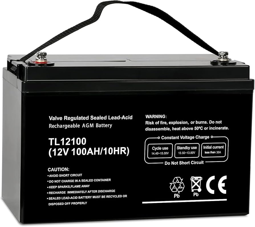 Weize 12V 100Ah AGM Deep Cycle Battery