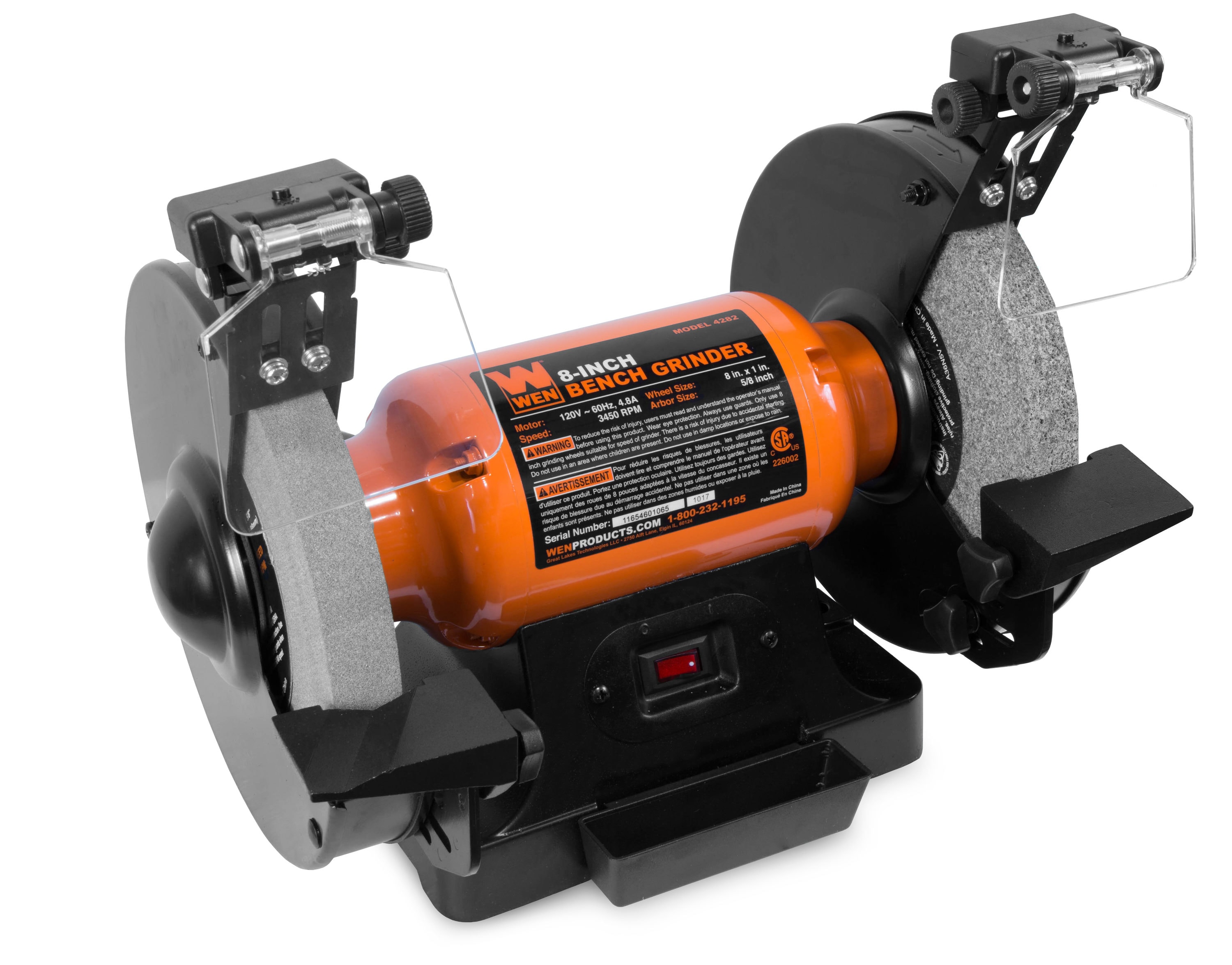 WEN 4288 8-Inch Slow Speed Bench Grinder