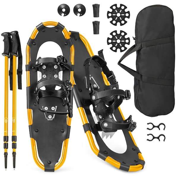WGD Snowshoes 21" Lightweight Aluminum Snowshoes with Sharpened Teeth