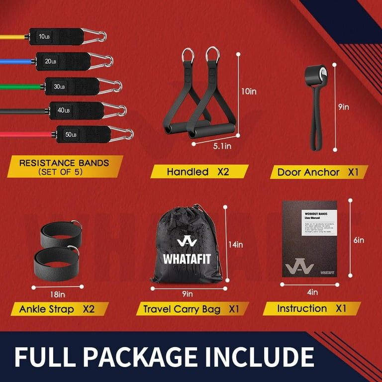 Whatafit Resistance Bands Set