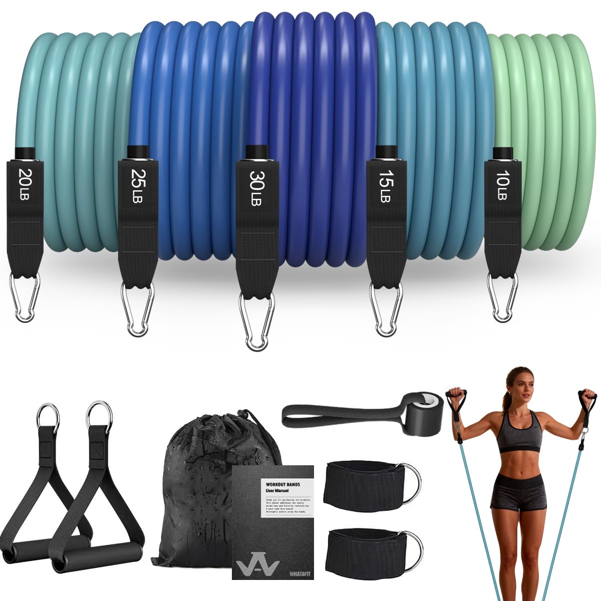 Whatafit Resistance Bands Set