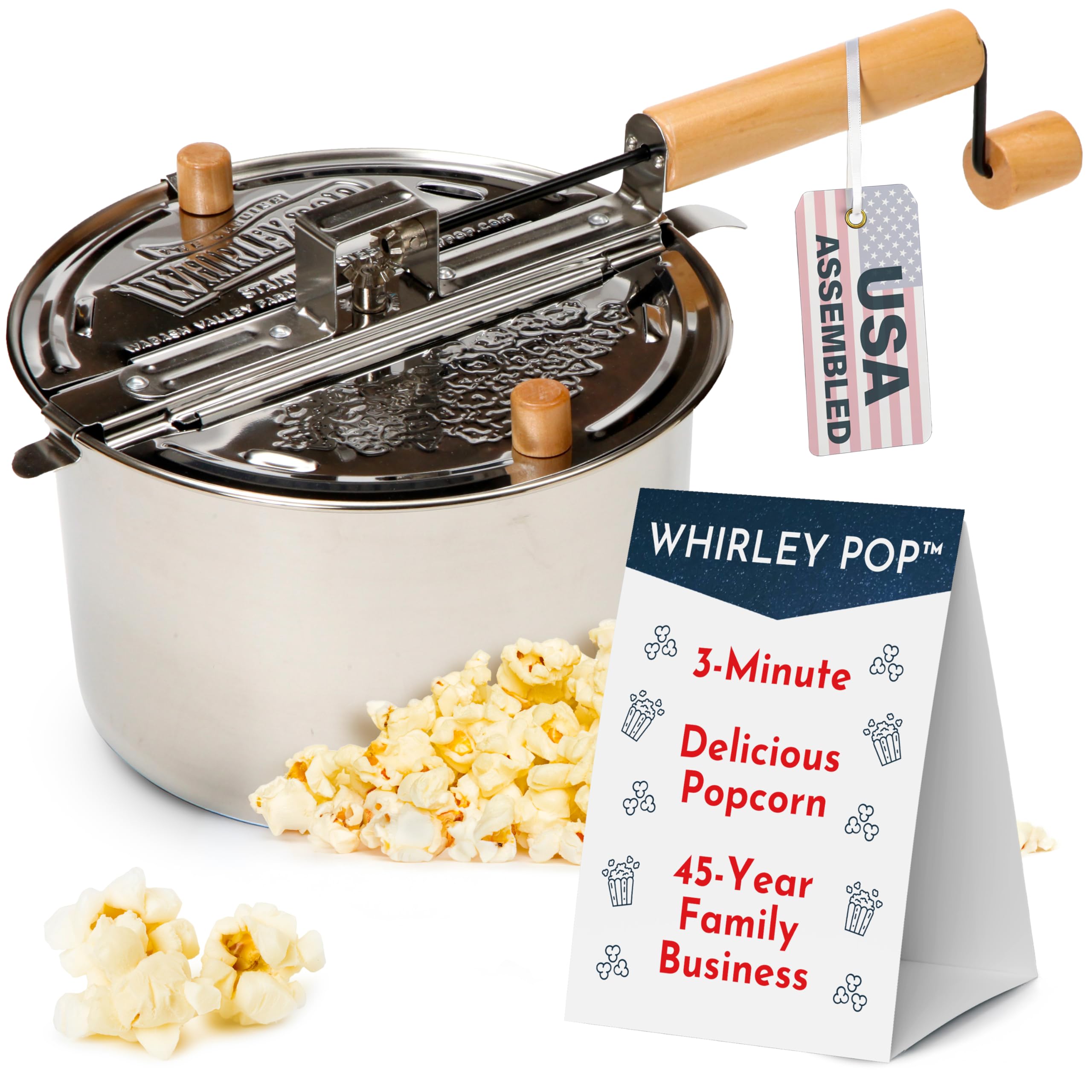 Whirley Pop Stovetop Popcorn Popper