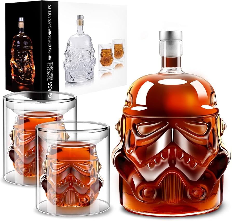 Whiskey Decanter Set with 2 Glasses