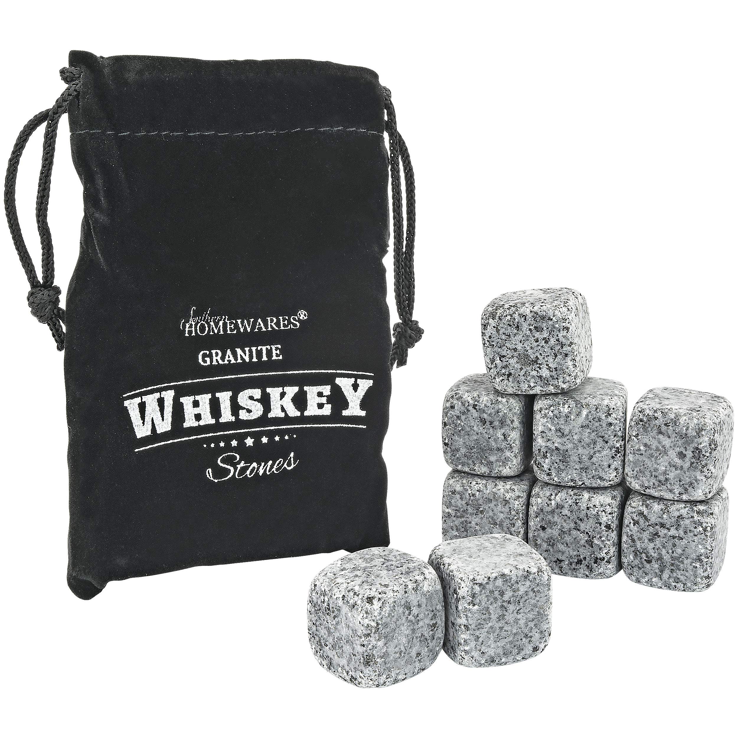 Whiskey Stones Set - 9 Stones with Mesh Bag