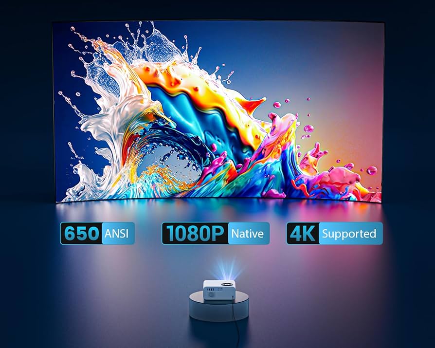 WiMiUS P63 Native 1080P Projector 12000 Lumens