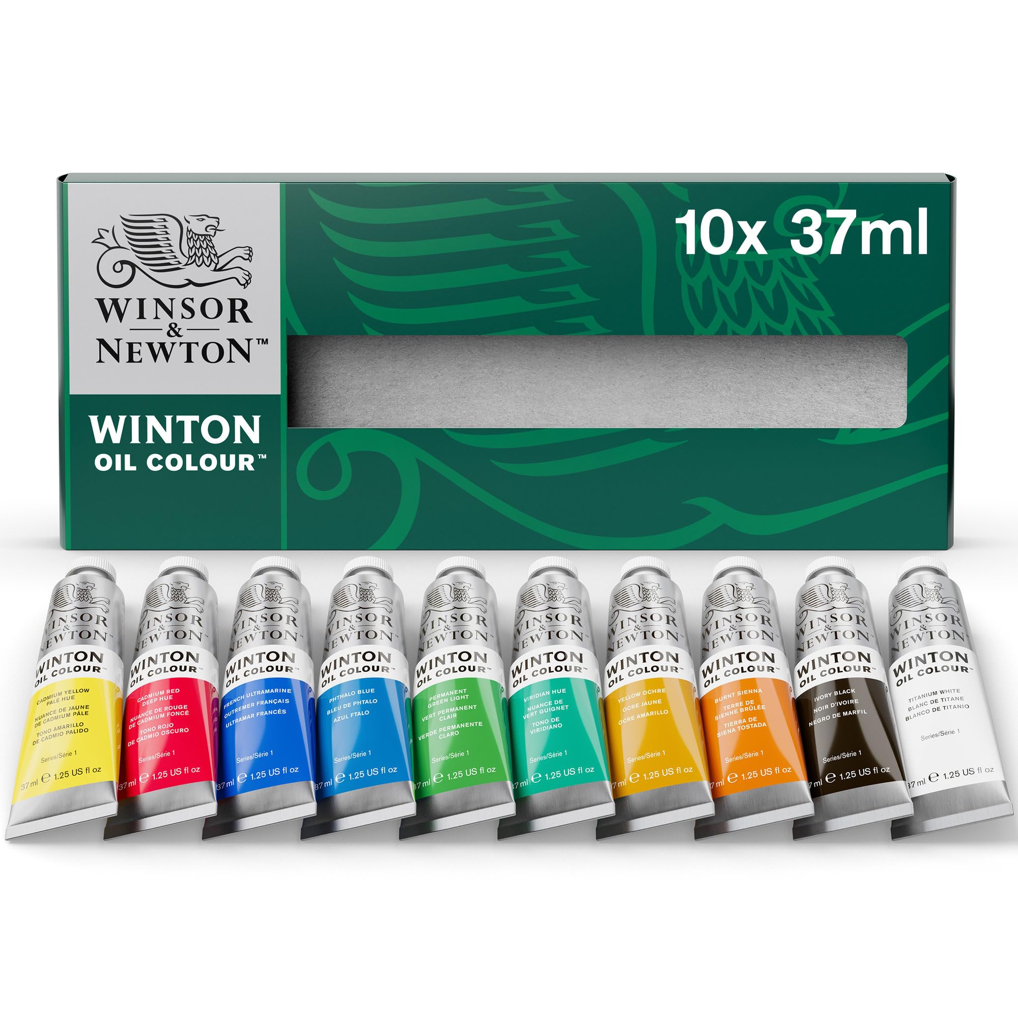 Winsor & Newton Winton Oil Colour Set, 10 x 37ml Tubes
