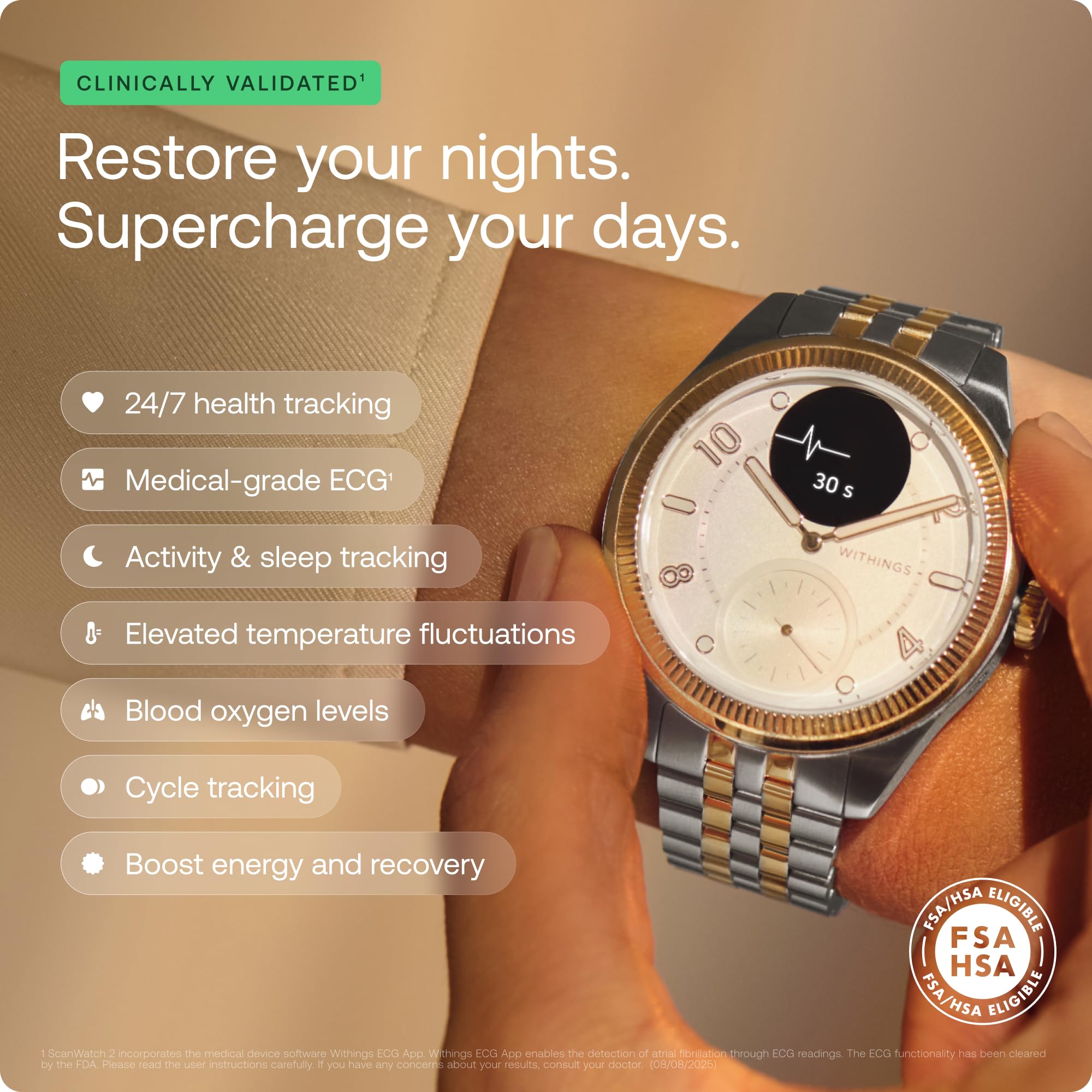 Withings ScanWatch 3 (42mm Hybrid)
