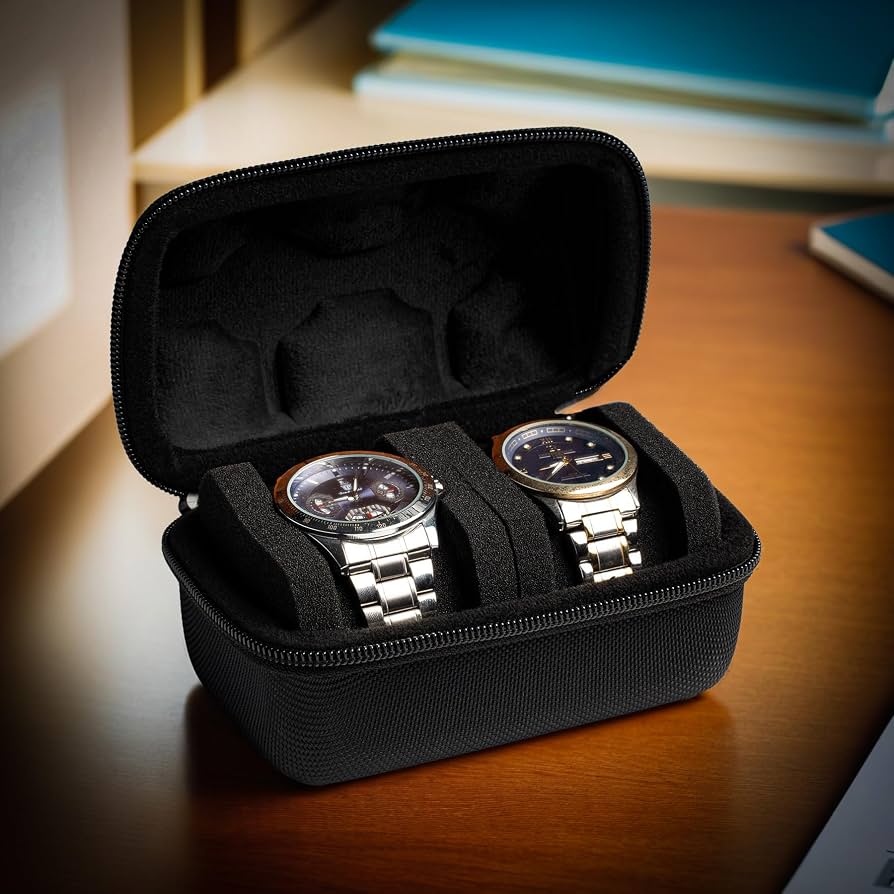Woly 2-Slot Watch Travel Case