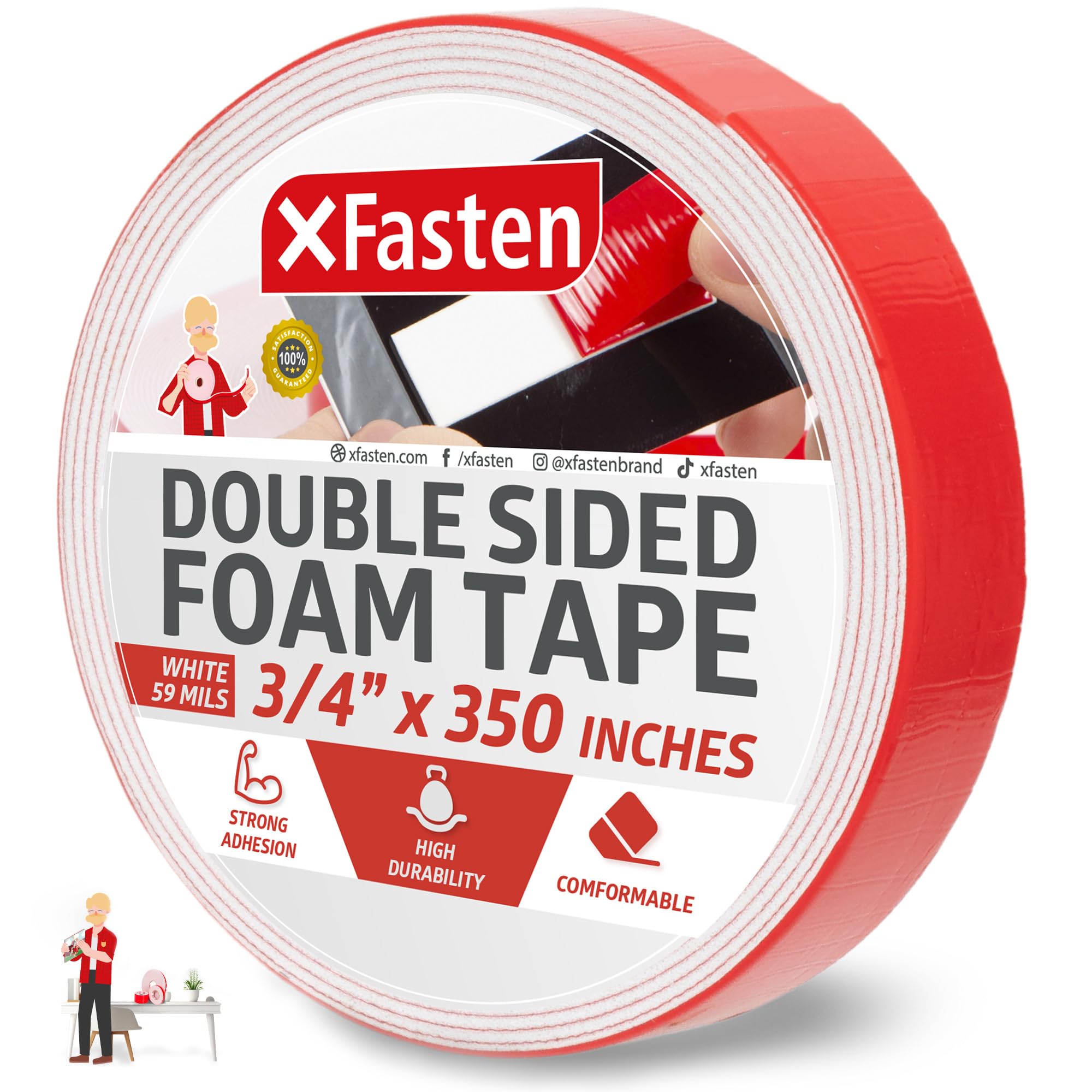 XFasten Double Sided Heavy Duty Tape