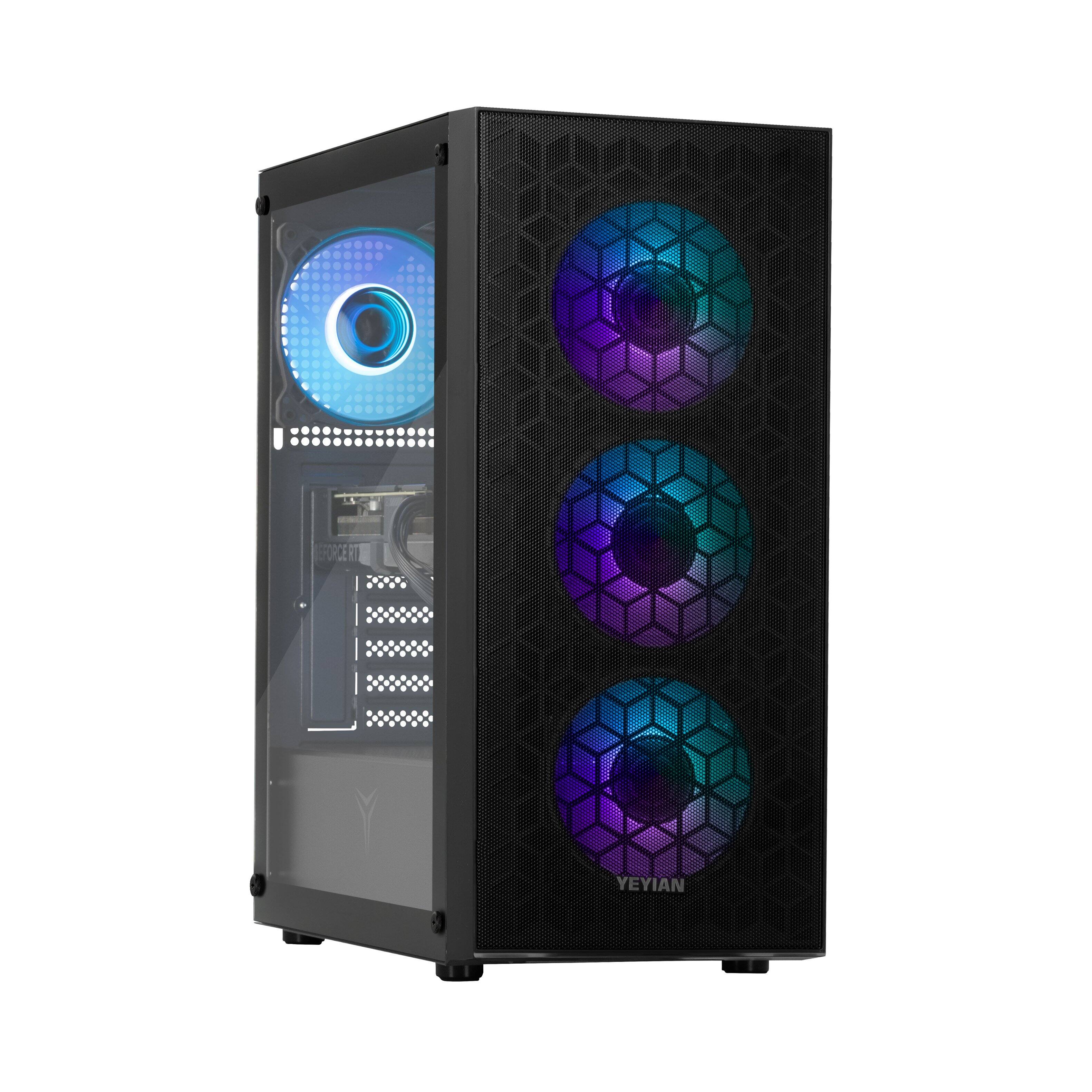 Yeyian Katana Gaming PC - AMD Ryzen 5 7600X, RTX 4060 8GB, 16GB DDR5 RAM, 1TB NVMe SSD