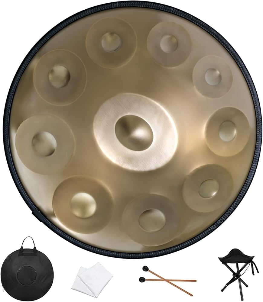 Yishang Handpan Drum 10 Notes Celtic Minor