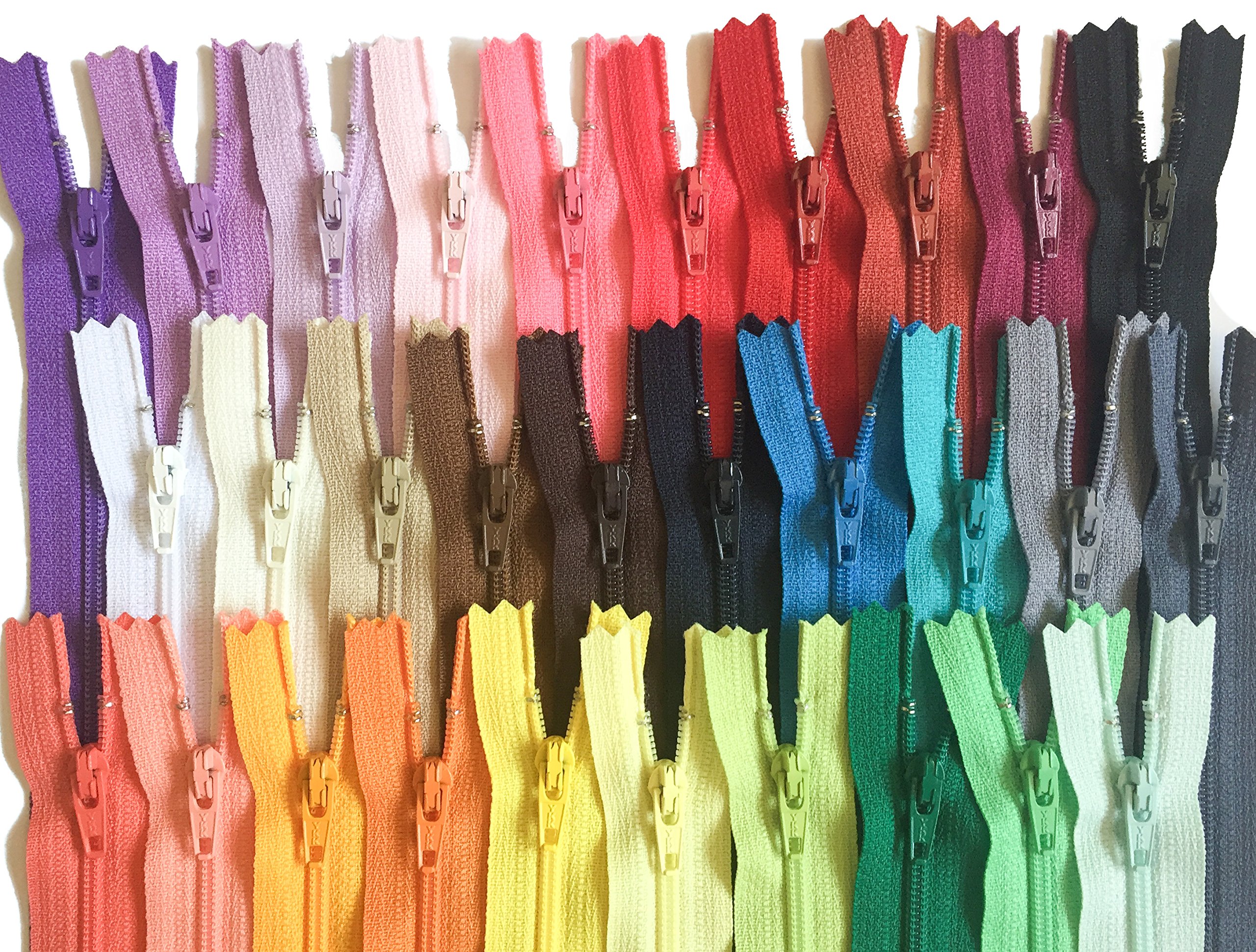 YKK #3 Coil Sport Zipper 5-inch (Multiple Colors)