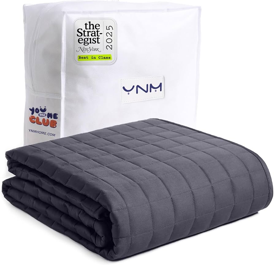 YnM Weighted Blanket 15 lbs 48x72 Inches for Adults